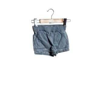 Gap Kids Chambray Shorts Elastic Waist Casual Summer Denim